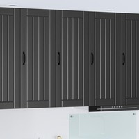Wandschrank Lucca Schwarz 40 X 31 X 100 Cm Holzwerkstoff
