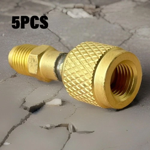 HVAC R32 Reverse Thread 1/4” Female 1/4” Male Adapter For A2L R454B/R32 Tanks 5x