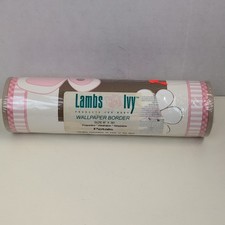 Lambs Ivy Baby Wallpaper Border Petals Pink Brown 8in x 30ft Prepasted