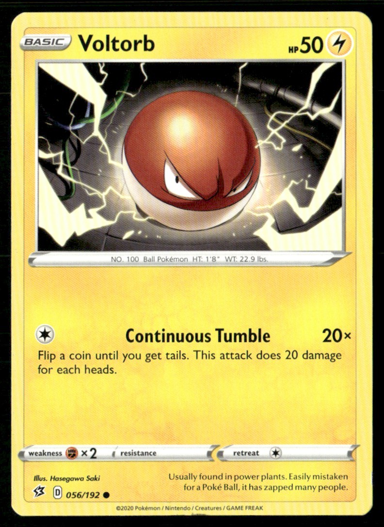 2020 Sword & Shield - Rebel Clash Voltorb Basic/Common #56