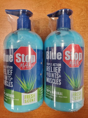 #ad #ad 2 Pack: Blue Stop Max 3x Action Gel for Joints Muscles 16oz BB: 3 27 3353 R3P1 $24.99
