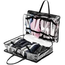 8 Pair Shoe Travel Bag, Portable Luggage Organizer Sneaker Carrier Case