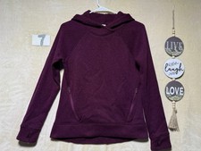 Old Navy Active Fleece Hoodie Women  s Teens XL 14 Activewear Burgundy Color