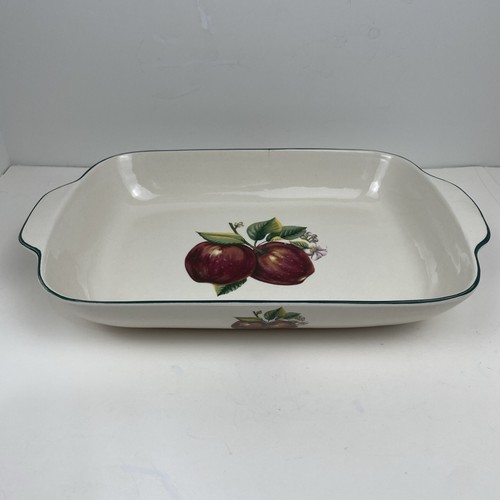 Casuals by China Pearl Auflaufform, - Apfelmuster 14 x 9 Zoll