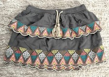 Peek Girls Embroidered Tier Skirt Size 4-5