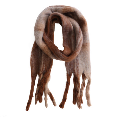The Moshi: super-kuscheliger Schal ''Rylee, Brown'', 180 x 30 cm, Polyester, camel