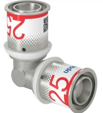 10x Uponor S-Press PLUS Metall MLC Winkel 90 Grad 25x25mm