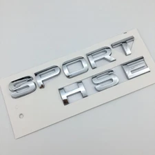 " SPORT HSE" Car Rear Trunk Letters Emblems Badges Decal Sticker (glossy silver)