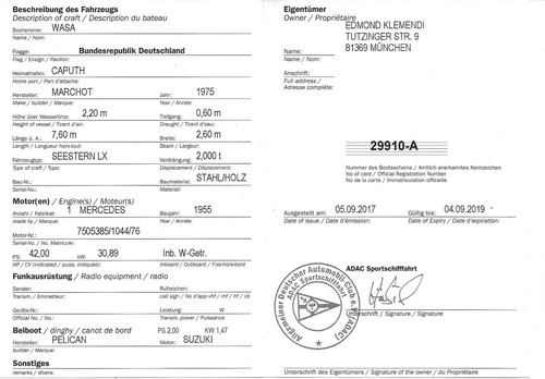 Kajütboot gebraucht, sparsamer Diesel, fahrbereit, Familienboot, "Seestern LX" - Bild 10 von 10