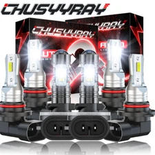 LED Headlight Hi /Lo Beam + Fog Lights Bulbs Fit Freightliner Columbia 2005-2017