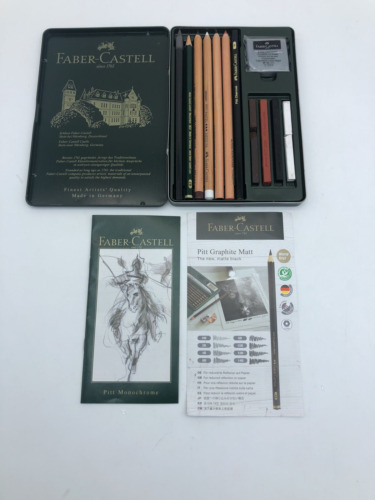Faber-Castell Pitt Monochrome Set im Metalletui - Künstlerbedarf, klein