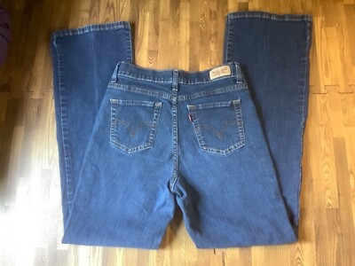 Levi s 512 women s Bootcut stretch Jeans 6M 26x30 Dark Wash Mid Rise