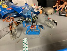 Lot of 1970's Plastic Horses and Cowboys Made in Hong Kong