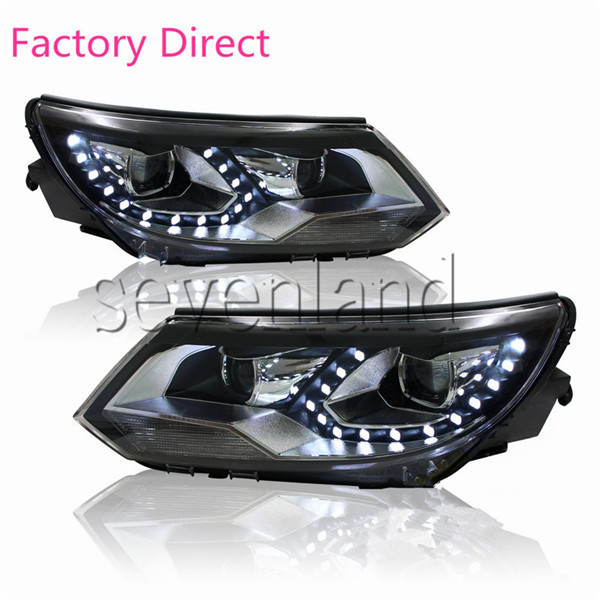 SL HID HEADLIGHTS FOR VW TIGUAN 20122016 FRONT BUMPER LED BIXENON