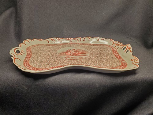 Vassoio porcellana 12" vintage collezione Olimpiadi Cina con lattiere e zuccheriere raro - Foto 9 di 22