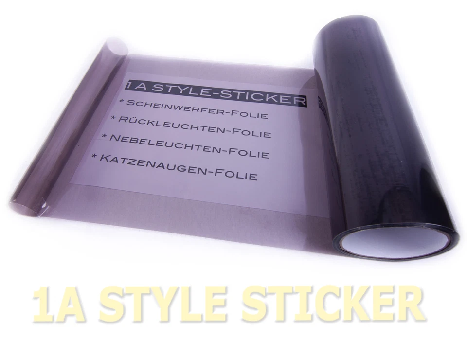 Scheinwerfer Folie Hellschwarz Tönungsfolie 200cm x 30cm Schwarz black WM - Bild 4 von 4