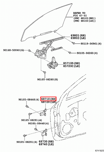 Genuine Hilux TGN36 TGN26 KUN36 KUN35 KUN26 Upper RH Right Front Door Hinge - Picture 10 of 20