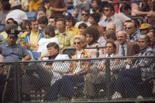 New York Yankees owner George Steinbrenner with wife Joan St - 1973 Old Photo 1
