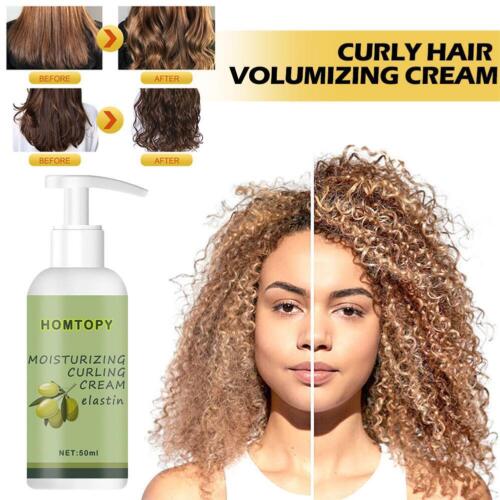 Hair Volumizing Cream, Curly Hair Elastin Curl Defining B1X0 Styling K4W3 V89C