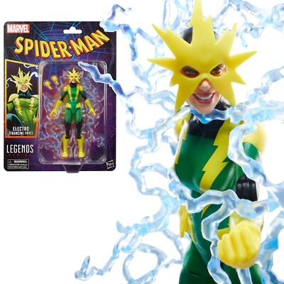 2025 Marvel Spider-Man Legends Retro Carded ELECTRO Frye 6" Scale ...