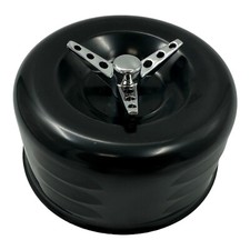 4 Black Louvered Air Cleaner Assembly 3 Wing Nut 1 2 Barrel Carb 2-58 Neck