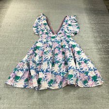 Oliphant Dress Womens Extra Small Cross Back Mini 1210V Lined Floral  Carnival