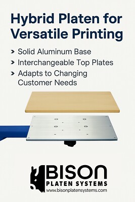 #ad #ad Aluminum Platen Pallet Screen Printing Base Bison Platen Systems $850.00