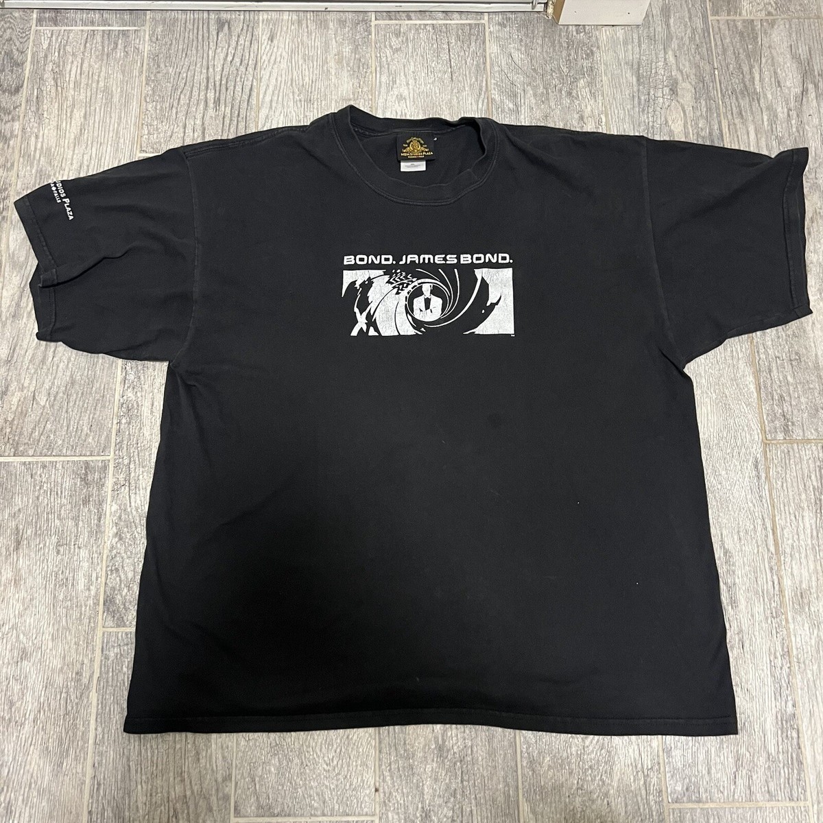 Metro Goldwyn Mayer James Bond T Shirt Adult 2XL Black Movie Promo