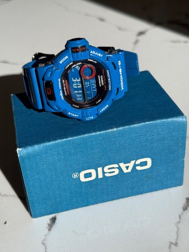 Casio G-Shock Riseman Men in Earth Blue G-9200BL 2D Solar limited edition rare - Picture 2 of 12