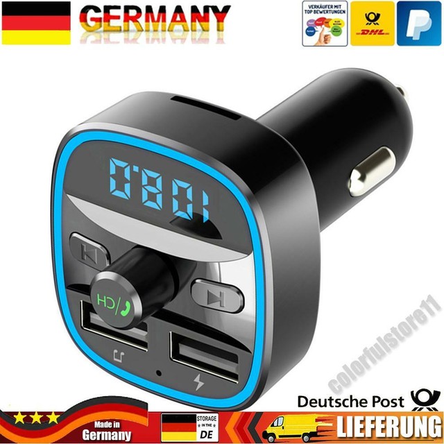 T25 Car Bluetooth-compatible 5.0 FM Transmitter MP3 Player Fast Charging US ☘️DE T25 Car Bluetooth-compatible 5.0 FM Transmitter MP3 Player Fast Charging US ☘️DE