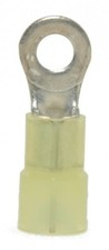 MVP 100 Yellow 10-12 AWG Nylon Insulated Ring Terminals 6 Stud - Made in USA