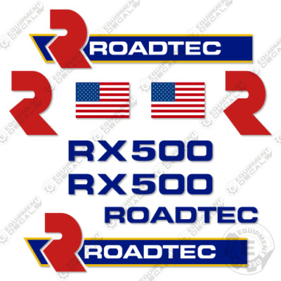 Fits Roadtec RX500 Decal Kit Cold Planer Equipment Decals - 7 YEAR VINYL!