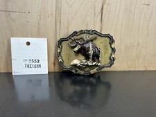 Belt Buckle Used Made In USA Vintage Moose RAINTREE 1977 1978 1979
