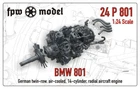 BMW 801 aircraft engine (Pro) - 1/24 scale, resin [24P801]