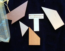 Letter T brain teaser puzzle - looks easy but NOT - also makes 20 other shapes