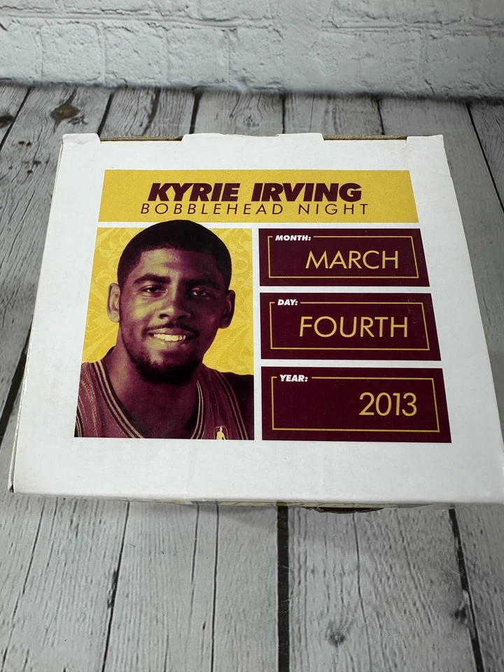 Kyrie Irving Bobblehead SGA 3/4/13 Cleveland Cavaliers NIB Cavs HOF Gold Uniform - Image 2 of 4