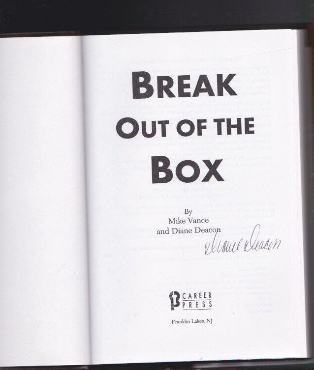 Break Out of the Box Hardcover 1996 by Mike Vance SIGNED COPY LN