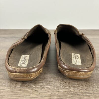 Olukai Kono Mens Size 11 US Brown Leather Comfort Slip On 