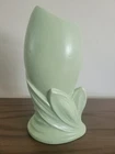Vintage Haeger Pottery Vase Green Tall 1970's