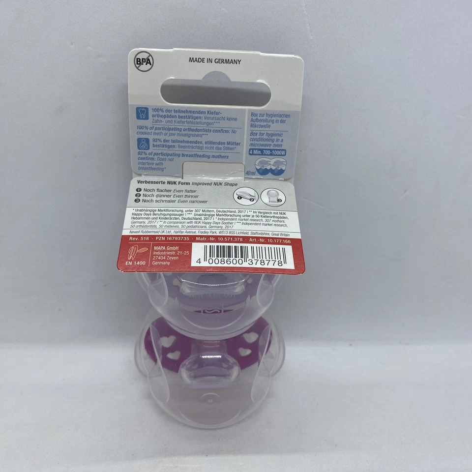 Nuk Signature Nigh Soother Silicone 2 Pack Glow In Dark Pink 18 Months+ - image 3 of 4