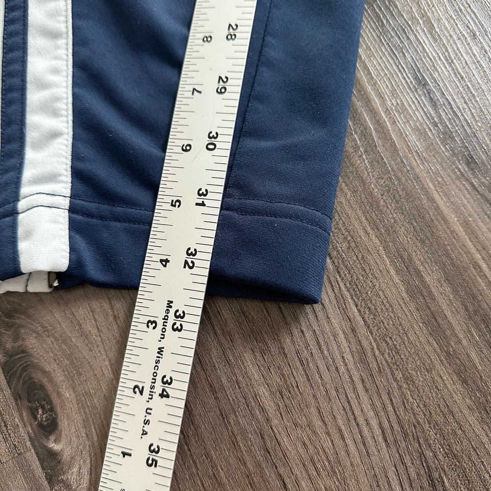 Vintage Navy Blue Nike Grey Tag Corner Logo Swoosh Baggy Track Pants