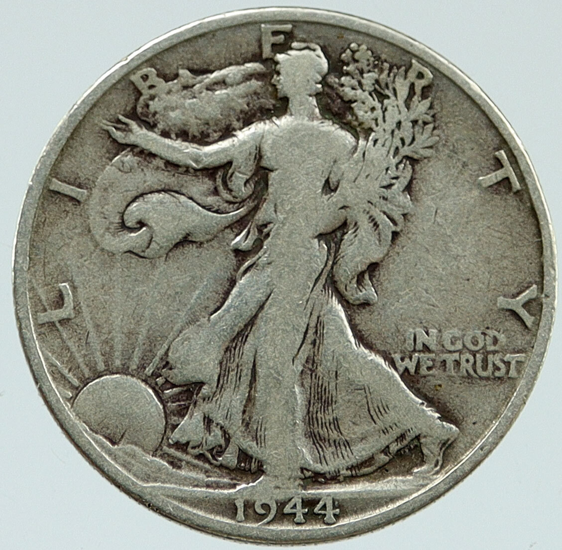 アメリカ 1944年 Walking Liberty 銀貨 ハーフドル 1944 S UNITED STATES US WALKING LIBERTY Silver Half Dollar