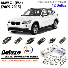 Kit 12 lampadine interne LED per lampadine a cupola bianca BMW X1 E84 2009-2015