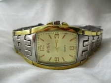 Arnex Two-tone Watch, Metal Link Bracelet Band, WORKING!