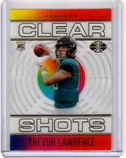 2021 Illusions Trevor Lawrence Clear Shots Rainbow Rookie RC #CS-16 Jaguars