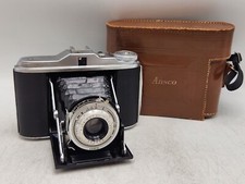 Vintage Agfa Ansco Speedex 4.5 120 Folding Camera w/ Agnar 85mm F4.5 Lens  Case