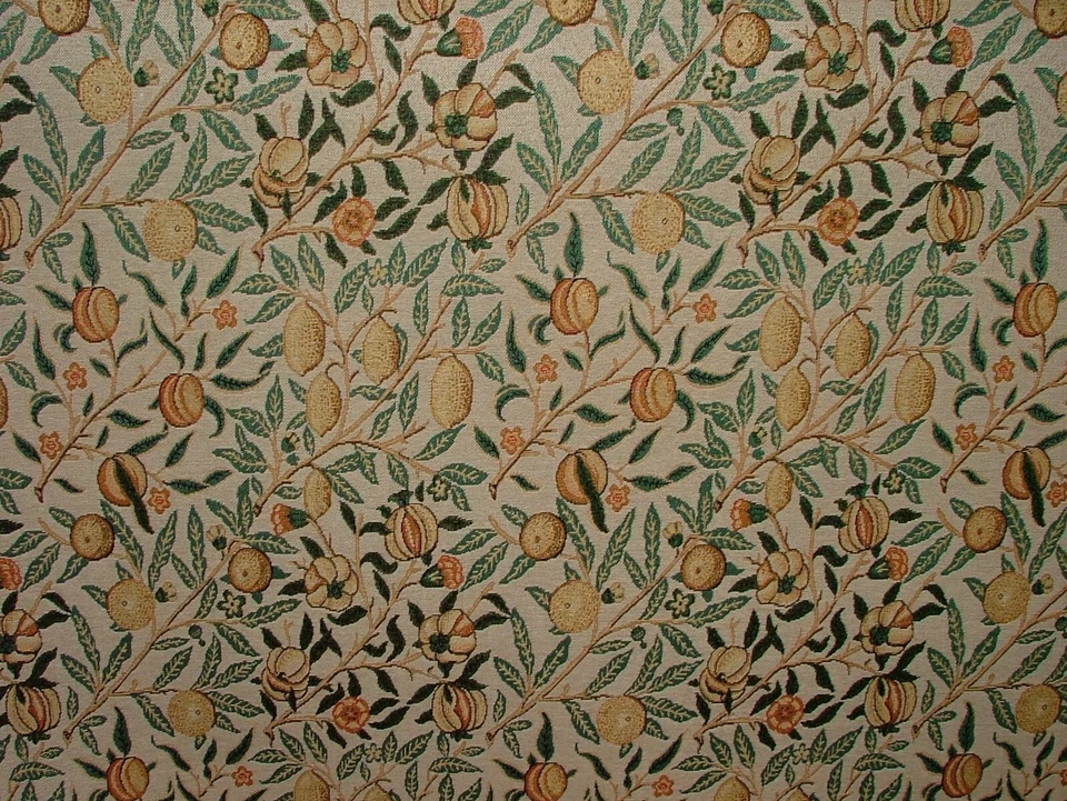 Tissu Tapisserie William Morris Grenade Naturelle Rideau Rembourrage Coussin - Photo 3/4