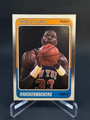 1988-89 Fleer Basketball Patrick Ewing Card #80 EX