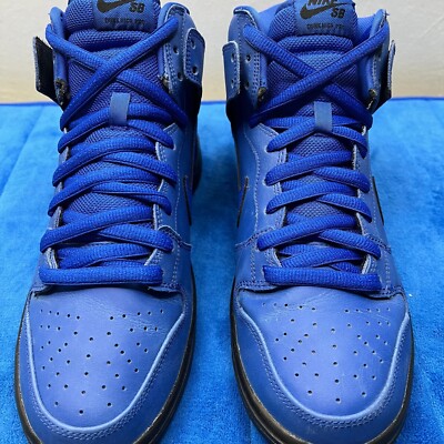Size 10 Men Nike SB Dunk High Blue Eiffel 65 Pre Owned | eBay display picture 2