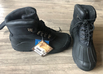 MEN'S KHOMBU COLD RATED GLACIER BOOTS, BLACK, LACE UP, SIZE 12 NWOB